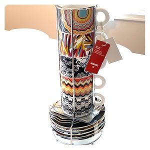 NWT Missoni for Target Stacking Espresso Set